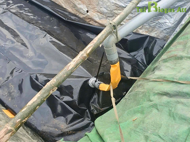 Cách dùng ống nhựa D110 cho túi Biogas