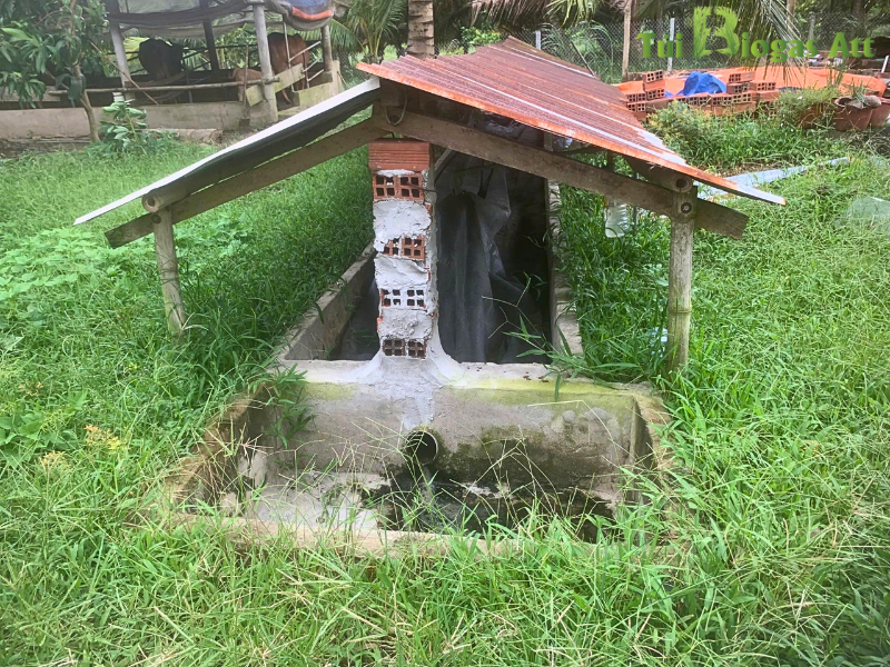 Làm Mái Che Túi Biogas