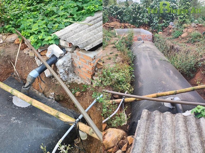 Lắp đặt Túi Biogas 8 Khối