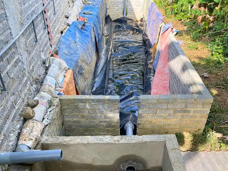 Xây Hố Lắp đặt Túi Bạt Biogas