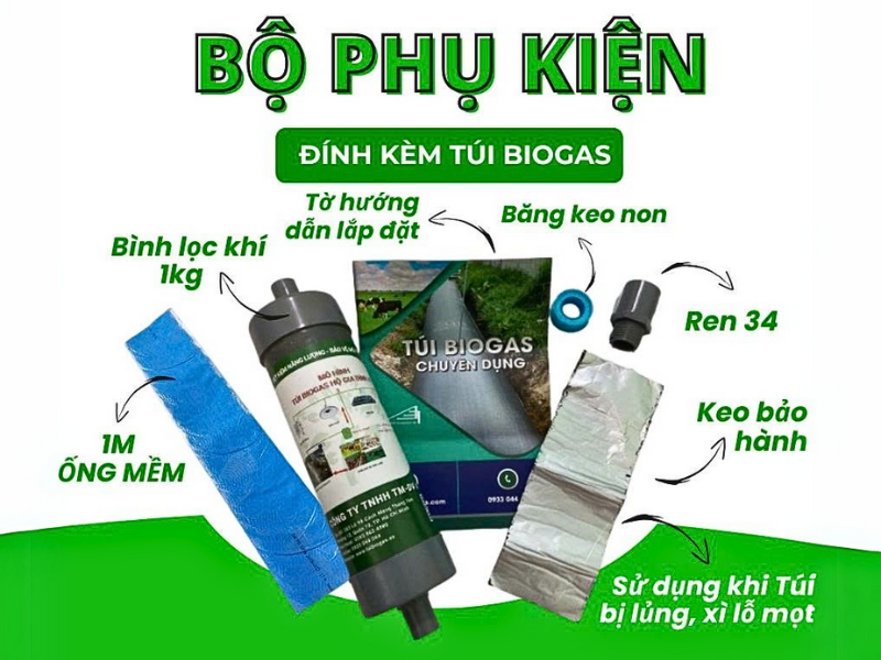 Bộ Quà Tặng Kèm Túi Bạt Biogas