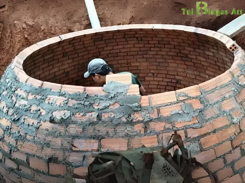 Mô Hình Hầm Biogas Xây Gạch Truyền Thống